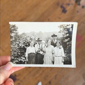 “May 1923” Vintage Black and White Family Portrait
